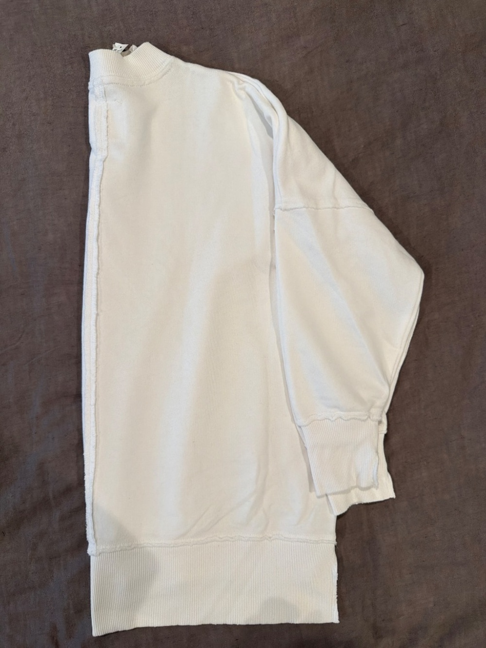 Aerie White Oversized Crewneck Sweatshirt NWT Sze S - Picture 3 of 5